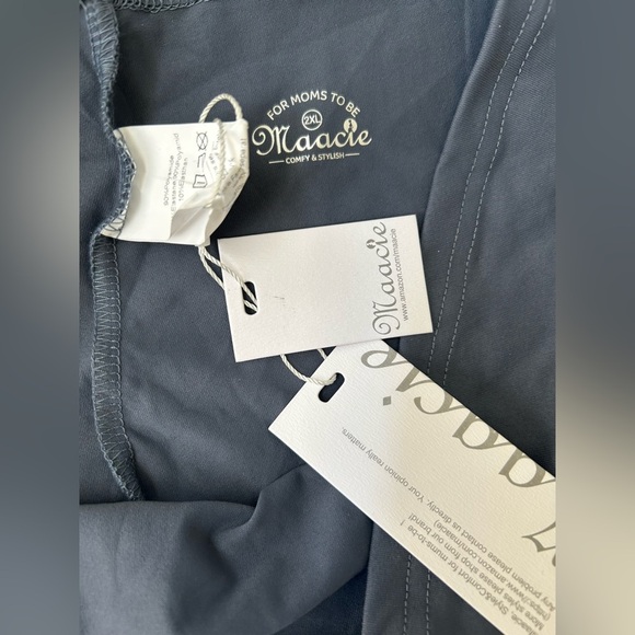 NEW MAACIE maternity Women's Olive Green Shorts SIZE 2XL - Picture 3 of 4